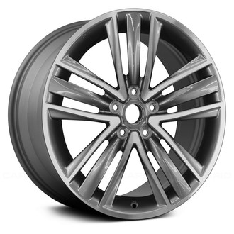 Replace® - Triple 5-Spoke Machined and Medium Charcoal Metallic 19x8.5 Alloy Factory Wheel - Remanufactured