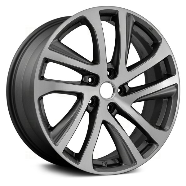 Replace® - 19 x 8 10 Spiral-Spoke Machined and Charcoal Alloy Factory Wheel (Factory Take Off)