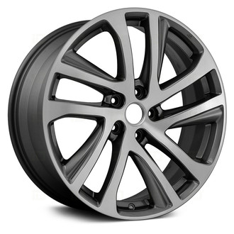 Replace® - 10 Spiral-Spoke Machined and Charcoal 19x8 Alloy Factory Wheel - Remanufactured