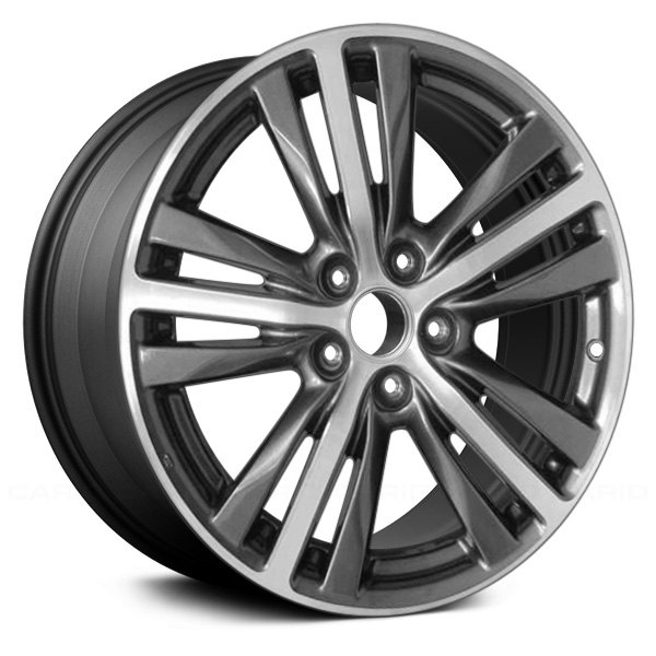 Replace® - 18 x 7.5 15 Alternating-Spoke Machined and Dark Charcoal Alloy Factory Wheel (Remanufactured)