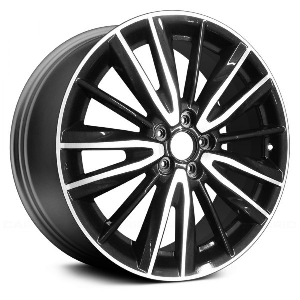 Replace® - 20 x 7.5 15 Alternating-Spoke Machined and Charcoal Alloy Factory Wheel (Remanufactured)