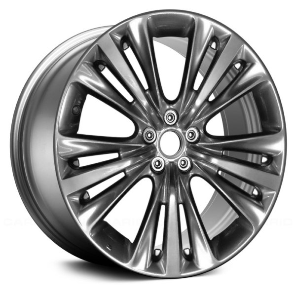 Replace® - 20 x 9 Triple 5-Spoke Smoked Silver Alloy Factory Wheel (Remanufactured)