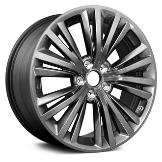 Replace® - 5 Double V-Spoke Machined and Dark Charcoal 19x9 Alloy Factory Wheel - Remanufactured