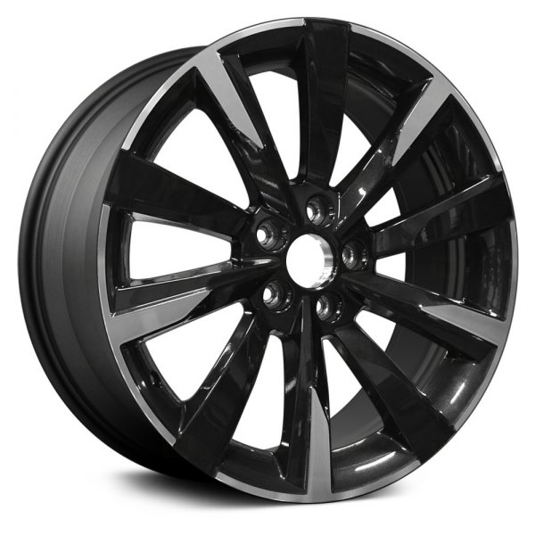 Replace® - 19 x 9 10 Turbine-Spoke Machined and Dark Charcoal Alloy Factory Wheel (Remanufactured)