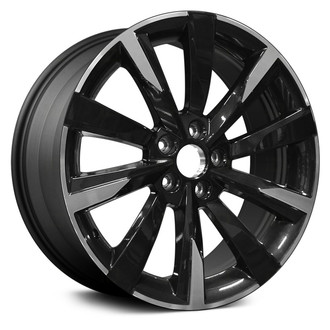 Replace® - 10 Turbine-Spoke Machined and Dark Charcoal 19x9 Alloy Factory Wheel - Remanufactured