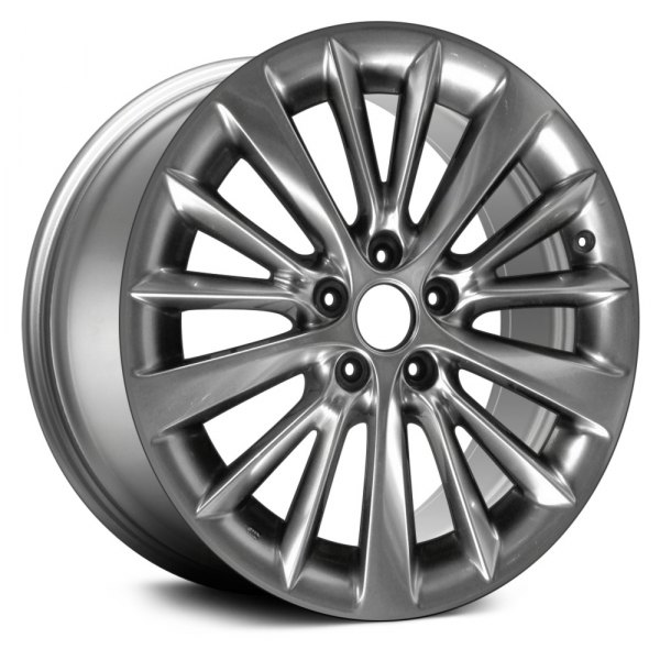 Replace® - 18 x 7.5 15 Alternating-Spoke Light Smoked Hyper Silver Alloy Factory Wheel (Remanufactured)