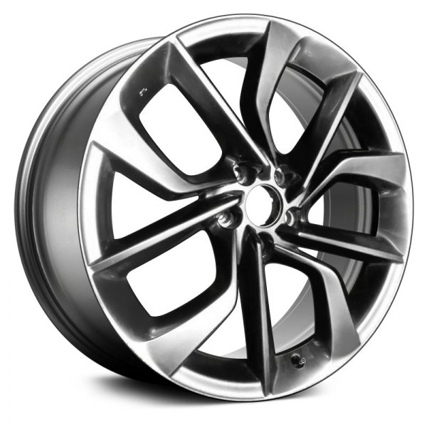 Replace® - 20 x 8.5 10 Spiral-Spoke Black Smoked Hyper Alloy Factory Wheel (Remanufactured)