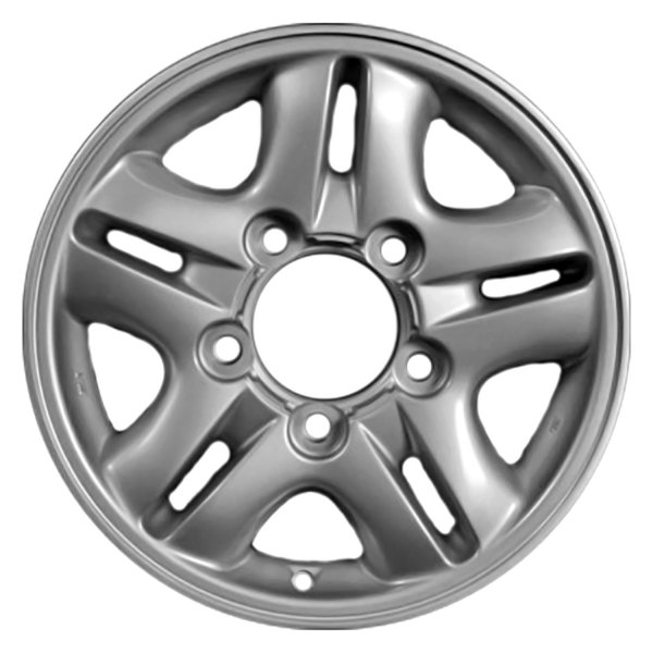 Replace® - 16 x 8 Double 5-Spoke Silver Alloy Factory Wheel (Factory Take Off)
