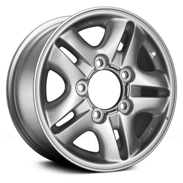 Replace® - 16 x 8 Double 5-Spoke Hyper Silver Alloy Factory Wheel (Remanufactured)