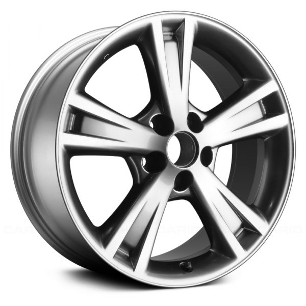 Replace® - 18 x 7 5-Spoke Hyper Silver Alloy Factory Wheel (Remanufactured)