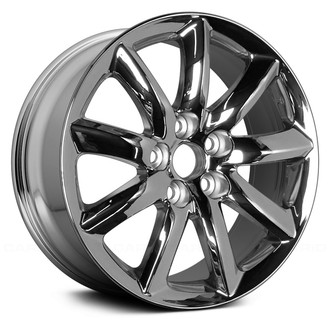 Replace® ALYLE066U95 - 9 Turbine-Spoke Light PVD Chrome 18x7.5 Alloy Factory Wheel - Remanufactured