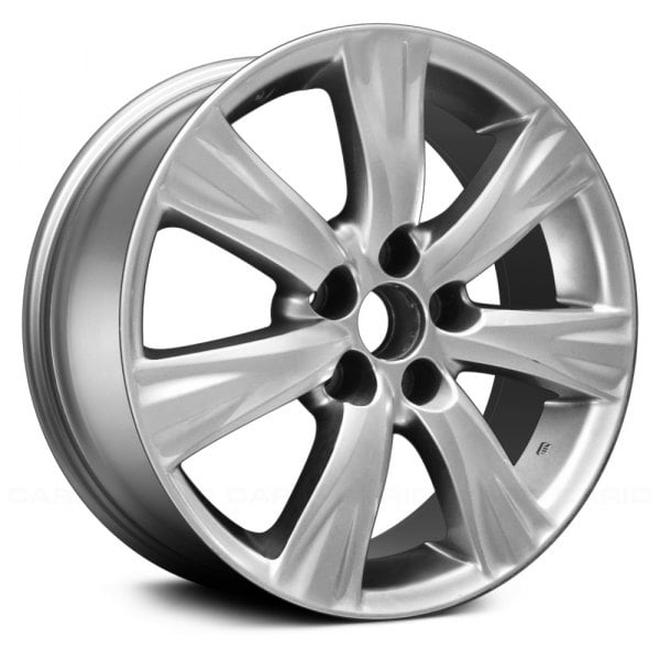 Replace® ALYLE087U78 - 7 I-Spoke Hyper Silver 17x7 Alloy Factory Wheel -  Remanufactured