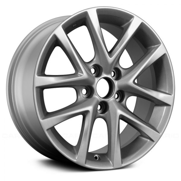 Replace® - 17 x 8 5 V-Spoke Bright Silver Metallic Alloy Factory Wheel (Remanufactured)