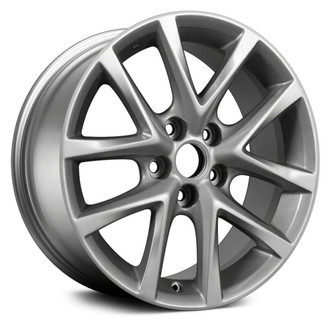 Replace® - 5 V-Spoke Medium Smoked Hypersilver 17x8 Alloy Factory Wheel - Remanufactured
