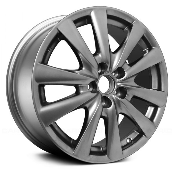 Replace® - 18 x 8 5 V-Spoke Medium Smoked Hyper Silver Full Face Alloy Factory Wheel (Remanufactured)