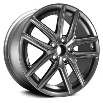Replace® - Double 5-Spoke Dark Smoked Hyper Silver 18x8 Alloy Factory Wheel - Remanufactured