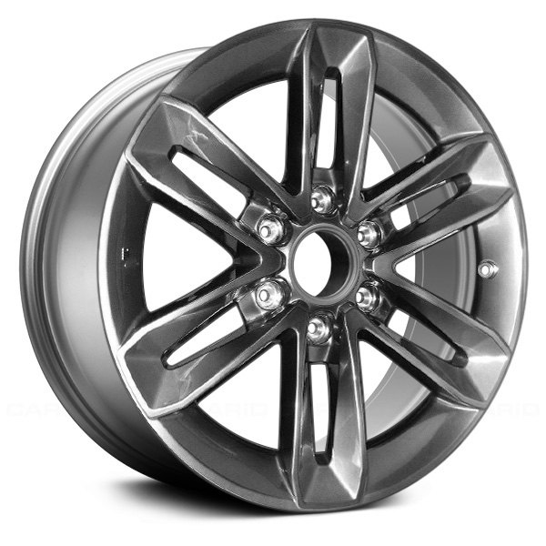 Replace® - 18 x 7.5 6 V-Spoke Dark Smoked Hyper Silver Alloy Factory Wheel (Remanufactured)