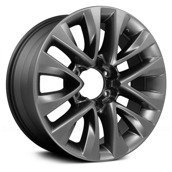 Replace® - 18 x 7.5 6 V-Spoke Dark Charcoal Alloy Factory Wheel (Remanufactured)