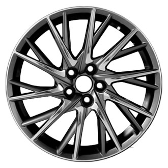 Replace® - 20-Spoke Polished and Medium Charcoal Metallic 19x9 Alloy Factory Wheel - Remanufactured