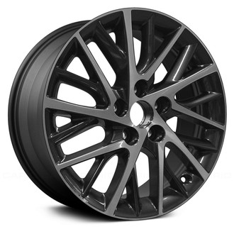 Replace® - 10 Y-Spoke Machined and Dark Charcoal Metallic 17x7 Alloy Factory Wheel - Remanufactured