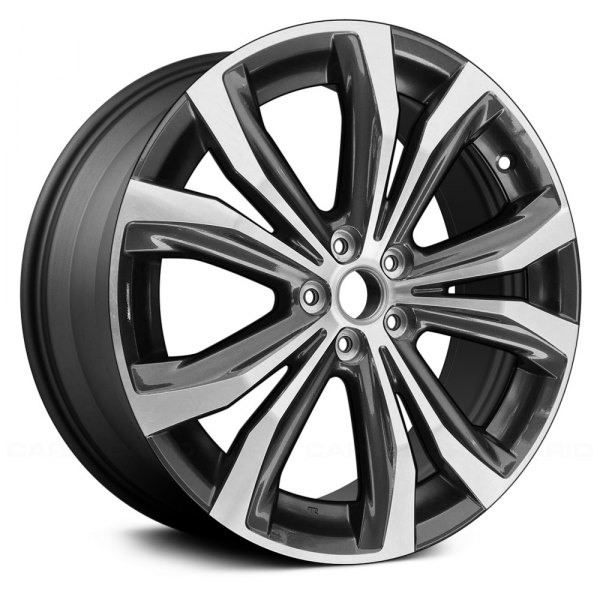 Replace® - 20 x 8 5 V-Spoke Machined and Dark Charcoal Alloy Factory Wheel (Factory Take Off)