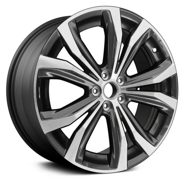 Replace® - 20 x 8 5 V-Spoke Machined and Dark Charcoal Alloy Factory Wheel (Replica)