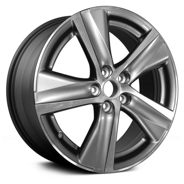 Replace® - 18 x 8 5 Turbine-Spoke Machined and Dark Charcoal Metallic Alloy Factory Wheel (Remanufactured)