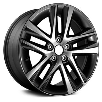 Replace® - Double 5-Spoke Machined and Medium Silver 17x7.5 Alloy Factory Wheel - Remanufactured