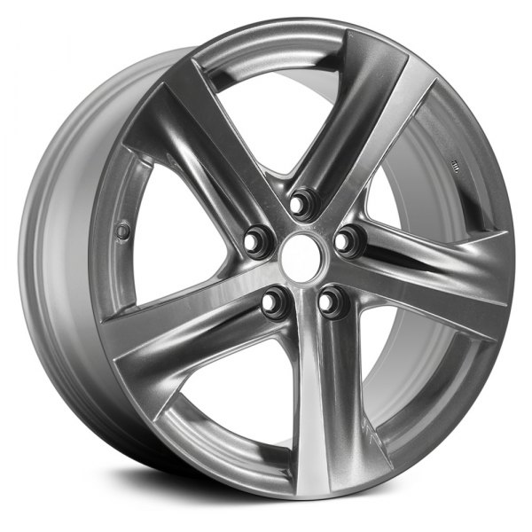 Replace® - 18 x 8.5 5 Turbine-Spoke Machined and Dark Silver Alloy Factory Wheel (Remanufactured)