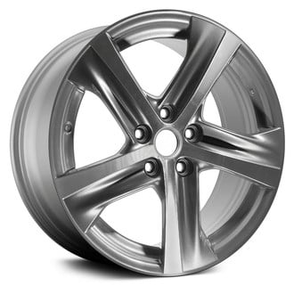 Replace® - 5 Turbine-Spoke Machined and Dark Silver 18x8.5 Alloy Factory Wheel - Remanufactured