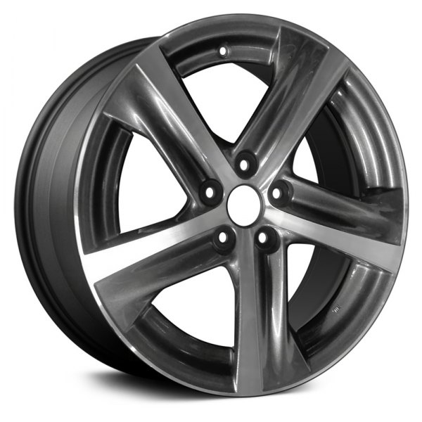 Replace® - 18 x 8.5 5 Turbine-Spoke Machined and Dark Charcoal Alloy Factory Wheel (Remanufactured)