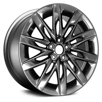 Replace® - 10 Double-Spoke Dark Smoked Black Hypersilver 19x8 Alloy Factory Wheel - Remanufactured