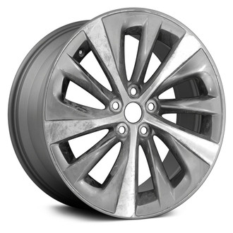 Replace® - 10-Spoke Machined and Medium Charcoal Metallic 19x8 Alloy Factory Wheel - Remanufactured