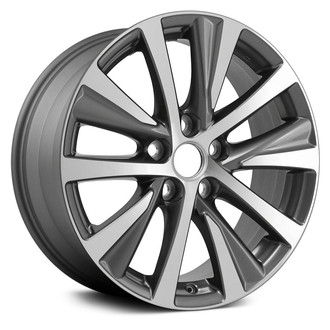 Replace® - 10-Spoke Machined Medium Charcoal 17x7.5 Alloy Factory Wheel - Remanufactured