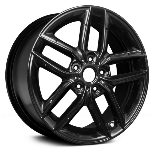 Replace® - 17 x 7 Double 5-Spoke Black Alloy Factory Wheel (Remanufactured)