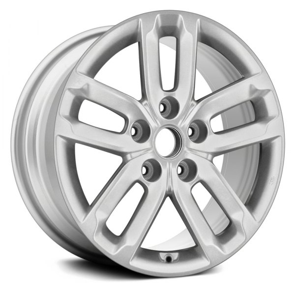 Replace® - 16 x 6.5 Double 5-Spoke Bright Silver Alloy Factory Wheel (Remanufactured)