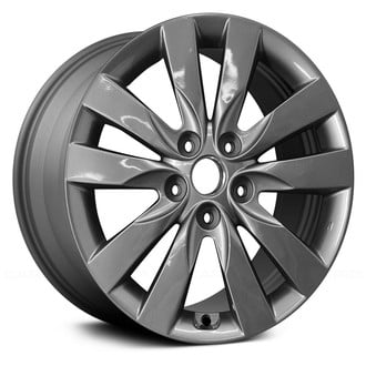 Replace® - 5 V-Spoke Medium Charcoal Metallic 17x7 Alloy Factory Wheel - Remanufactured