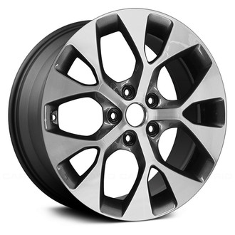 Replace® - 5 Y-Spoke Machined and Charcoal 18x7.5 Alloy Factory Wheel - Remanufactured