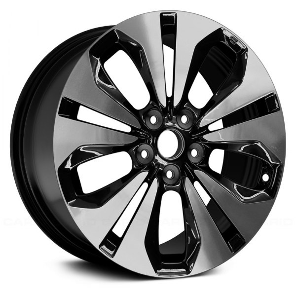Replace® - 18 x 7 10-Slot Machined and Black Alloy Factory Wheel (Remanufactured)