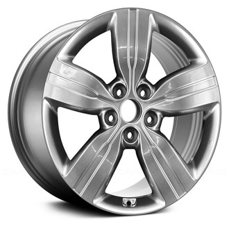 Replace® - 5-Spoke Medium Smoked Hyper Silver Full Face 18x7 Alloy Factory Wheel - Remanufactured