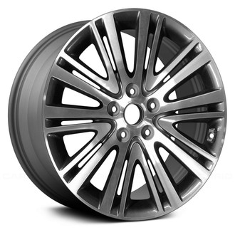 Replace® - 5 Double V-Spoke Medium Charcoal with Machined Face 18x7.5 Alloy Factory Wheel - Remanufactured