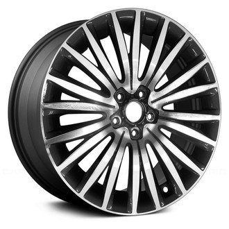 Replace® - 10 V-Spoke Charcoal with Machined Face 19x8 Alloy Factory Wheel - Remanufactured