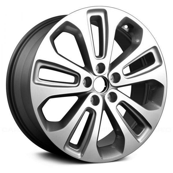 Replace® - 19 x 7.5 5 V-Spoke Machined and Medium Charcoal Alloy Factory Wheel (Remanufactured)
