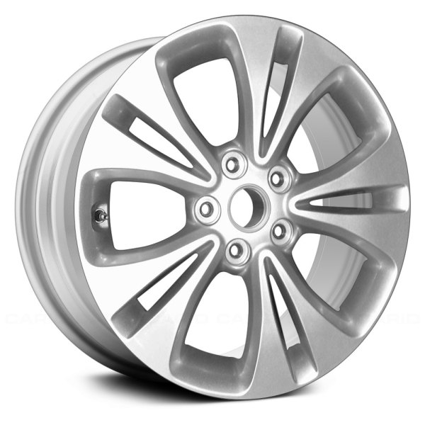 Replace® - 17 x 6.5 10-Slot Silver Alloy Factory Wheel (Remanufactured)