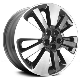 Replace® - 10 Alternating-Spoke Black with Machined Face 18x7.5 Alloy Factory Wheel - Remanufactured