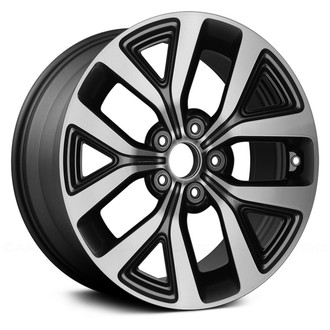 Replace® - Triple 5-Spoke Gloss Black with Machined Accents 18x7 Alloy Factory Wheel - Remanufactured