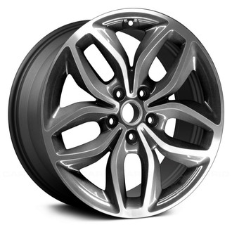 Replace® - Double 5-Spoke Charcoal with Machined Face 18 Alloy Factory Wheel - Remanufactured
