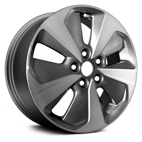 Replace® - 17 x 6.5 5 Turbine-Spoke Charcoal with Machined Accents Alloy Factory Wheel (Remanufactured)