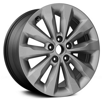 Replace® - 5 V-Spoke Charcoal with Machined Accents 18x7 Alloy Factory Wheel - Remanufactured