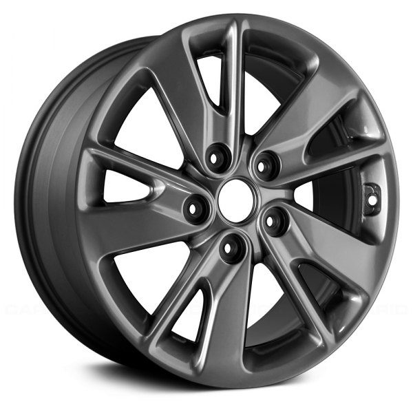 Replace® - 16 x 6.5 5 V-Spoke Dark Charcoal Alloy Factory Wheel (Remanufactured)